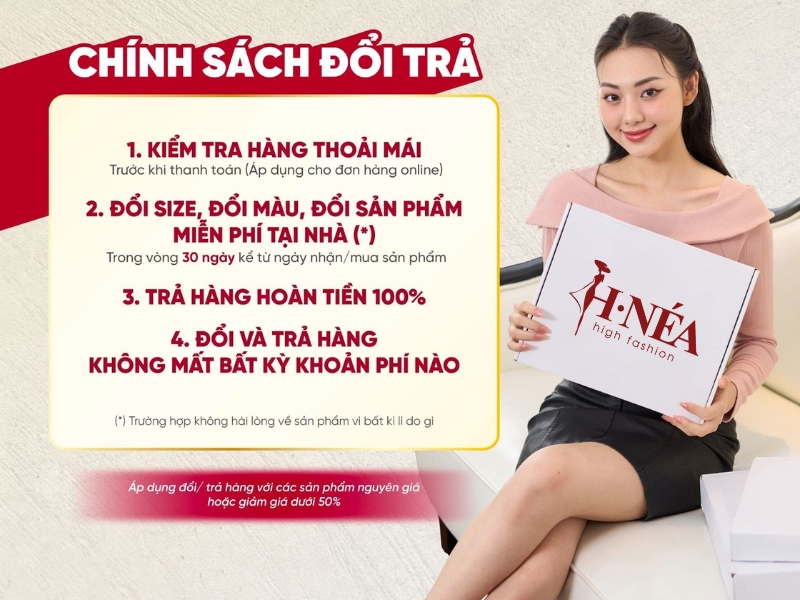 Chính sách đổi trả minh bạch - an tâm khi mua hàng