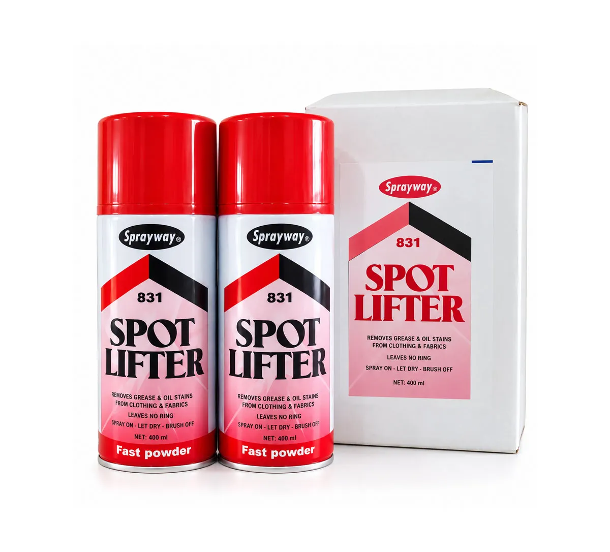Chai tẩy dầu máy dính trên vải mau khô Sprayway Spot Lifter 831 - 400ml - Dễ dàng sử dụng, không để lại vết sau khi xịt