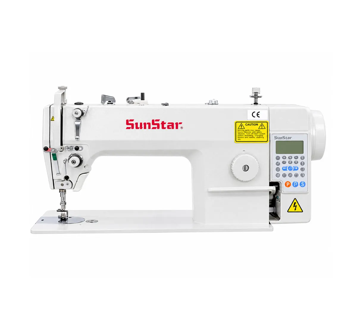 Máy may 1 kim, motor liền trục, cắt chỉ tự động, nâng chân vịt tự động, dùng cho hàng trung bình, dày KM-2522B