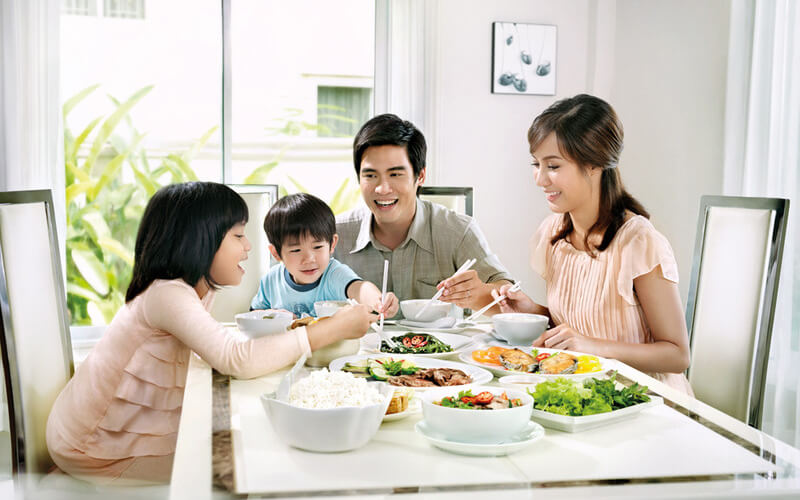 Family meals - value from clean rice